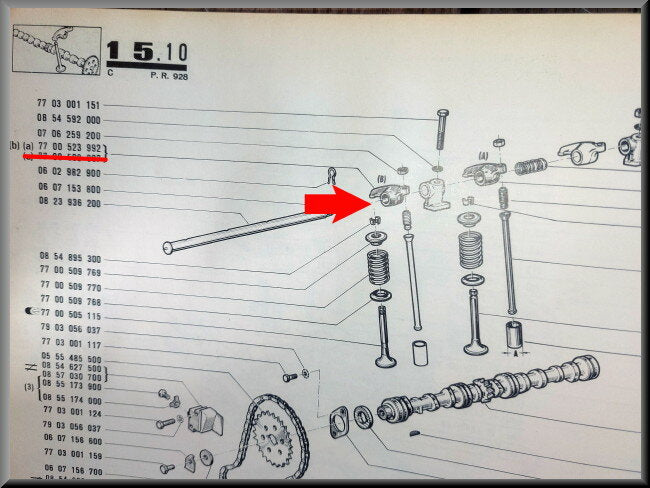 Tuimelaar – Renault 12 – OEM 7700523992