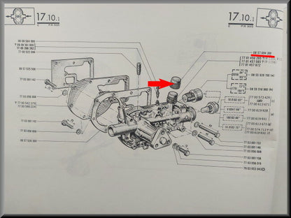 Waterpomp afsluit dop – Renault 16 – OEM 0857694300
