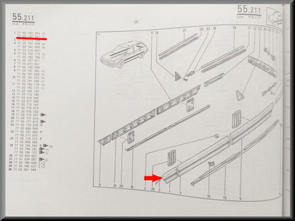 Sierstuk links  – Renault 21 – OEM 7700781557 – NOS