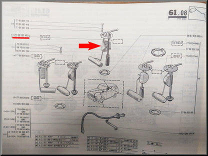 Jauge à carburant ED Veglia – Renault 6 – OEM 7700522453 – NOS