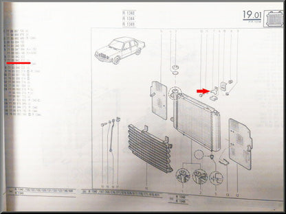 Radiator support – Renault 18 – OEM 7700642510 – NOS