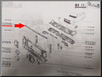 Traverse – Renault 6 – OEM 0354310700 – NOS