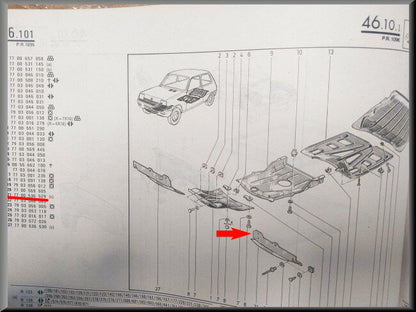 Tôle de joue avant gauche – Renault 5 – OEM 7700536529 – NOS