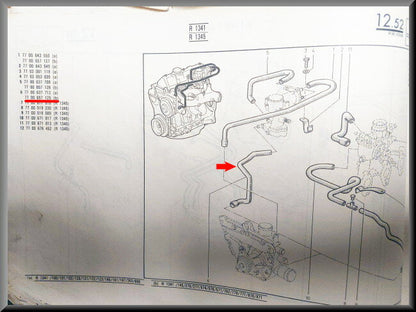 Durite de radiateur – Renault 18 – OEM 7700657125 – NOS