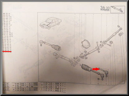 Rotule de direction gauche – Renault 4 - Renault - Renault 18- Renault divers – OEM 7701460955 – NOS
