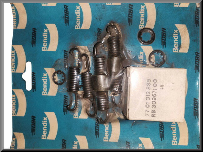 Spring kit brake drum – Renault 4 - Renault 5 – OEM 7701013838 – NOS