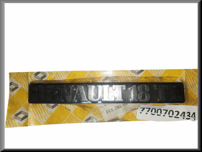 Emblème (Plastique) – Renault 18 TL – OEM 7700702434 – NOS