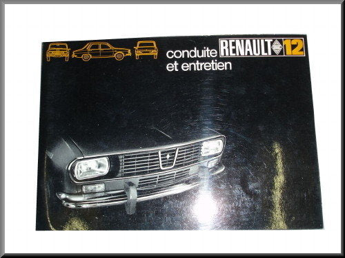 French instruction manual July 1969 – Renault 12 – OEM 7701428533