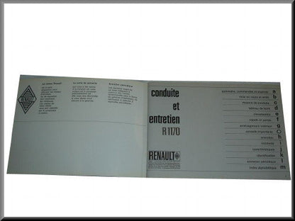 French instruction manual July 1969 – Renault 12 – OEM 7701428533