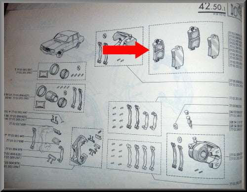 Remblokken Bendix – Renault 12 –  Renault 16 - Renault 5 - OEM 7701202954
