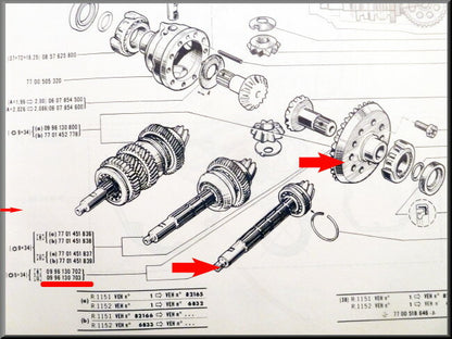 Kroonwiel en pignon (9 en 34 tanden) – Renault 16 – OEM 0996130703A – New