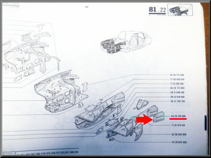 Left air intake – Renault 16 – OEM 0428705600A