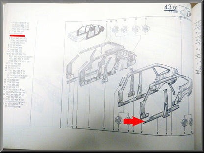 Sill panel left – Renault 20 - Renault 30 – OEM 7700566711A