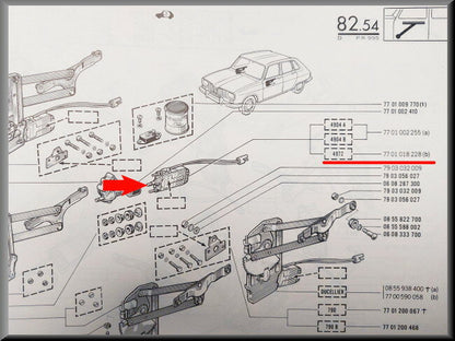 Ruithefmotor – Renault TS, TX (eerste type) – OEM 7701018228A