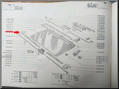 Butée toit ouvrant – Renault 16 - Renault 30 – Renault divers – OEM 0428875600