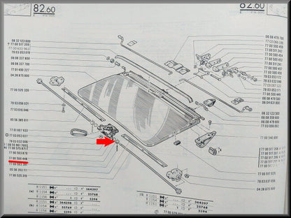 Douille à billes toit ouvrant – Renault 16 – Renault 30 – Renault divers - OEM 7700500448