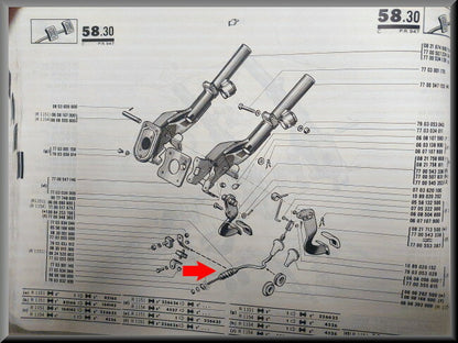 Câble d'embrayage en caoutchouc – Renault 16 – OEM 161152