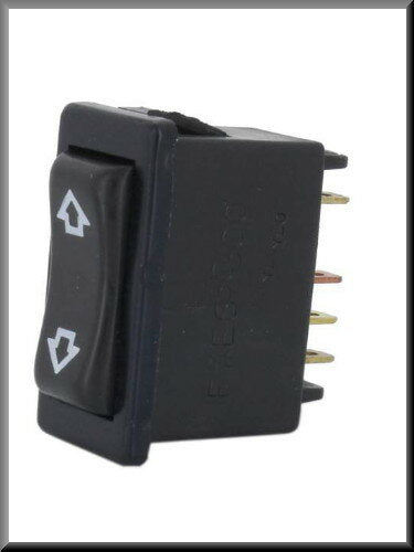 Interrupteur lève-vitre électrique avec entourage chromé – Renault 12 - Renault 16 - Renault 17
