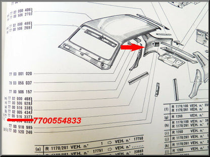 Achterscherm rechts – Renault 12 – OEM 7700554833A