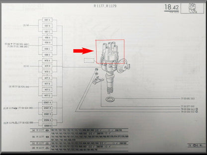 Verdeelkap – Renault 12 – Renault 15 - OEM 7701348260 / 7700570355 / 7700624965