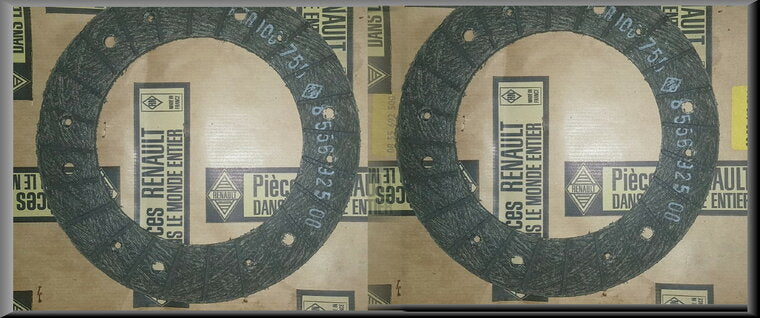 Clutch plate lining (set of 2) – Renault 16 – OEM 0855692500