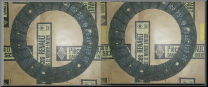 Clutch plate lining (set of 2) – Renault 16 – OEM 0855692500