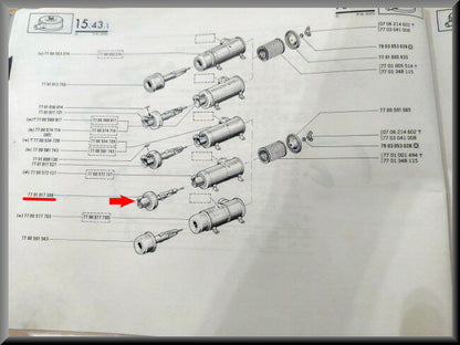 Intérieur boîtier filtre à air – Renault 16 TX – OEM 7701017308