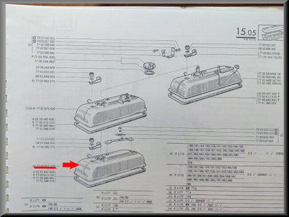 Cache-culbuteurs – Renault 12 – OEM 7700632329 – NOS