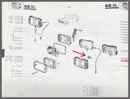 Fitting verstraler  – Renault 4 – Renault 12 - Renault 16 - Renault diverse - OEM 7701400252 – NOS