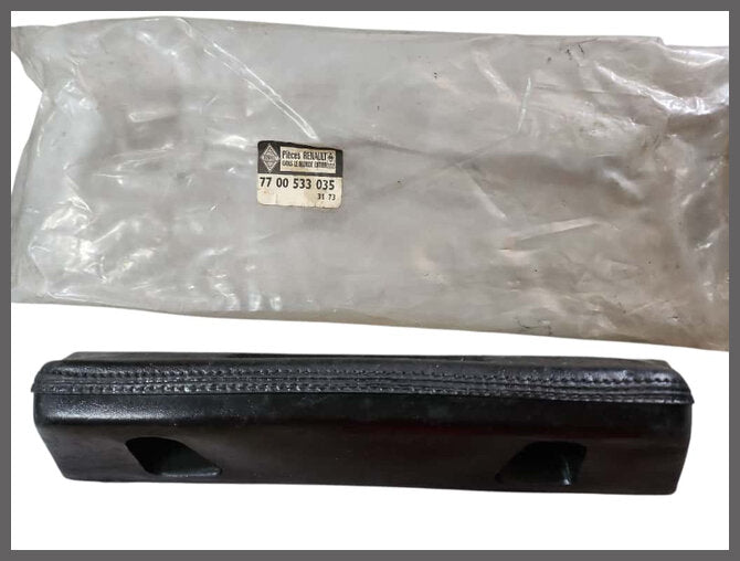 Armrest (black leather) – Renault 12 – OEM 7700533035 – NOS