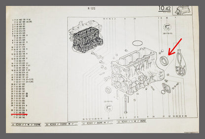 Krukaskeerring – Renault 20 – Renault 30 - OEM 7701348980 – NOS