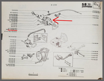 Régulateur boîte automatique – Renault 16 – Renault 12 - OEM 7700565742 – NOS