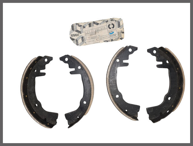Brake Shoes (Bendix system) – Renault 4 – Renault 12 - Renault various - OEM 7701201216, 7701202959 – NOS