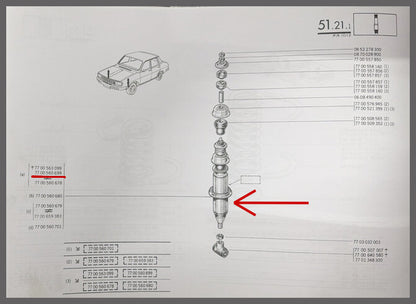 Schokbrekers voorzijde – Renault 12 – OEM 7700560699 – NOS