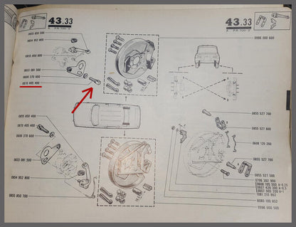 Afstelschroef – Renault 8 – Renault 10 - OEM 0870405400 – NOS
