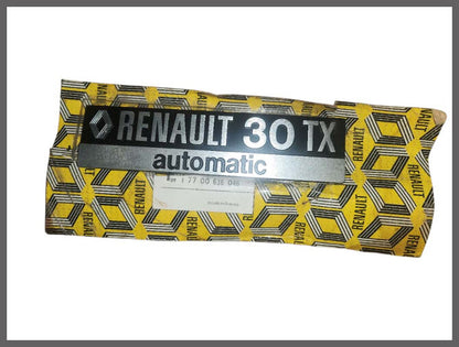 Embleem "30 TX automatique" – Renault 30 – OEM 7700636046 – NOS