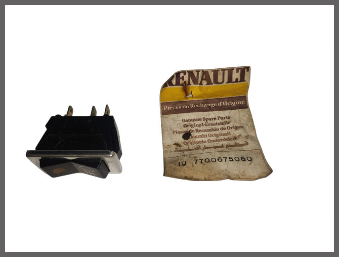 Schakelaar mistlamp (met oranje licht) – Renault 4 – Renault 5 - Renault 12 - OEM 7700675060