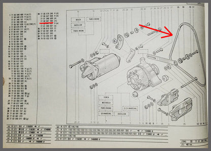 Courroie trapézoïdale – Renault 20 – Renault 30 - OEM 7700647366 – NOS
