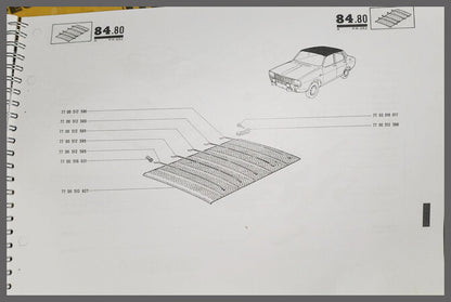 Garniture de toit – Renault 12 – OEM 7700512827