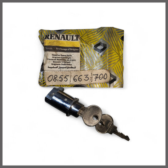 Slot handschoenkastje met sleutels – Renault 8 – Renault 10 - OEM 0855663700 – NOS