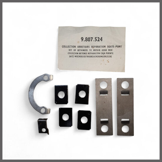 Set borgplaatjes – Renault 8 – Renault 10 - OEM 0980752400 – NOS