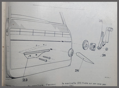 Fixation lève-vitre – Renault 16 (1150-1151) – OEM 252525 – NOS