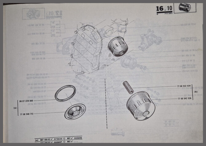 Draadeind oliefilter – Renault 4 – Renault 5 - Renault 6 - OEM 7700532934 – NOS