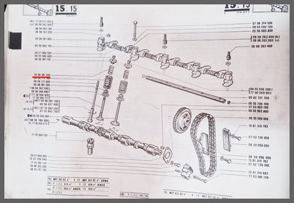 Small valve spring – Renault 16 TL – OEM 0608381000