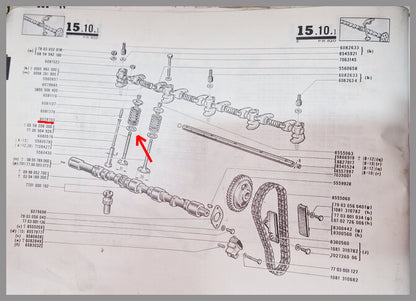 Valve spring washer – Renault 16 L-TL – OEM 0607970300 – Used