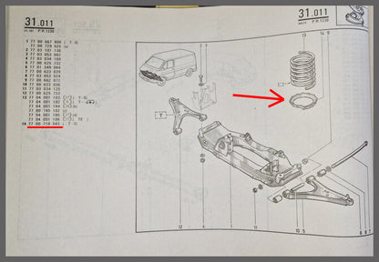 Veerschotel – Trafic – OEM 7700718543 – NOS