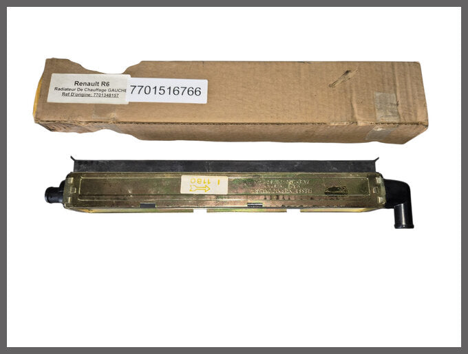 Kachelradiateur links – Renault 6 – OEM 7701348157, 7701516766 – NOS