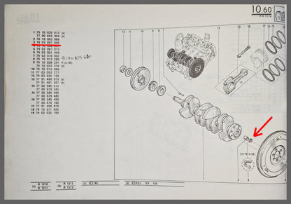 Joint spi de butée d'embrayage (12x19x4,5 mm) – Renault 14 – OEM 7903087006 – NOS