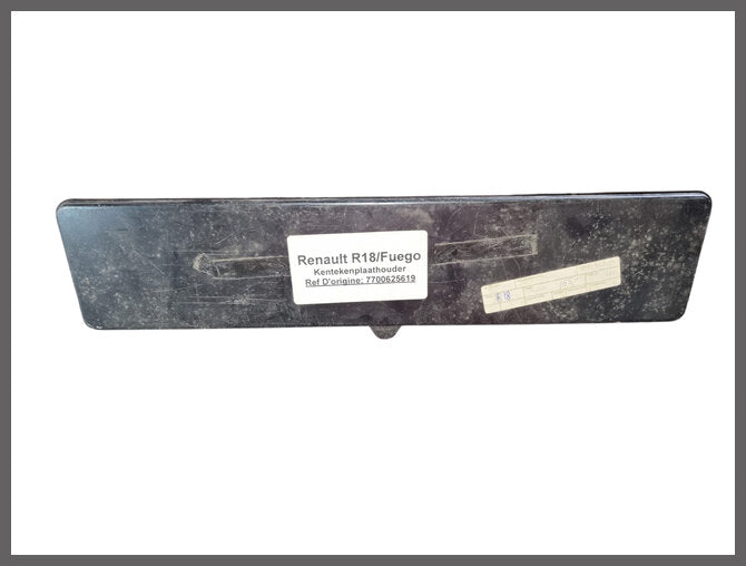 Kentekenplaat houder – Renault 18 – Fuego - OEM 7700625619 – NOS