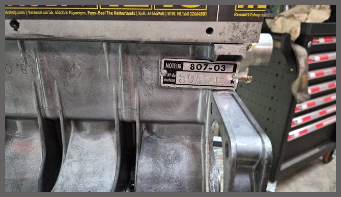 Motorblok R16 TS type 807 - 1565 cc – Renault 16 – OEM 7701450304